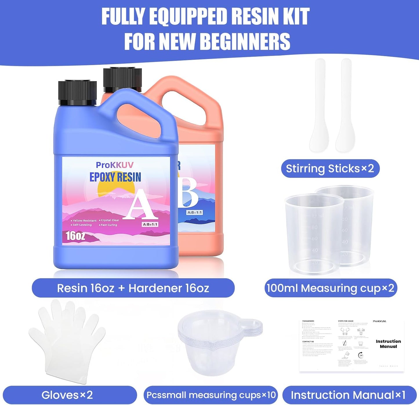 Prokkuv Art Resin Kit – Crystal Clear & Bubble-Free