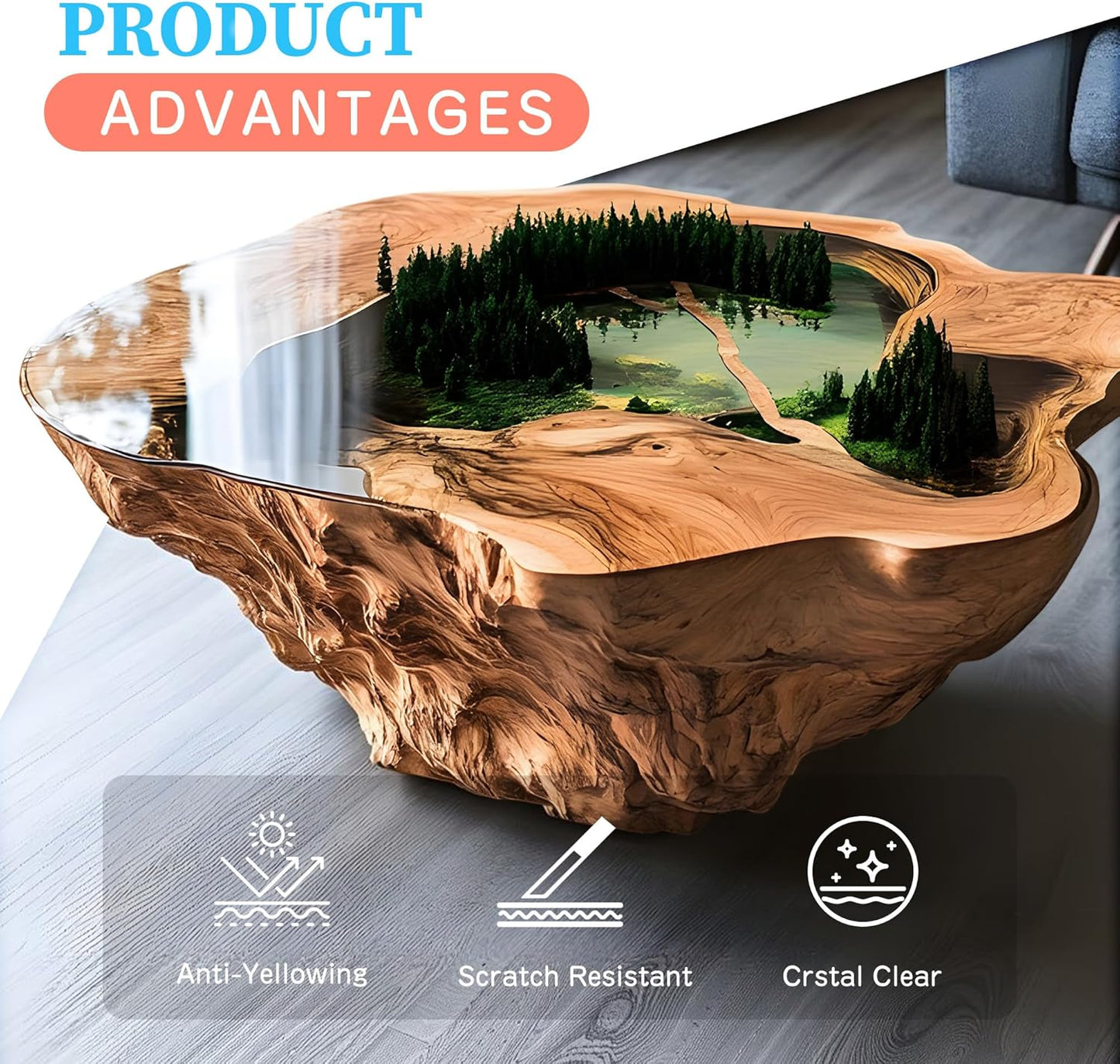 Prokkuv Tabletop Resin – For Woodworking, Bars & Surface Coating