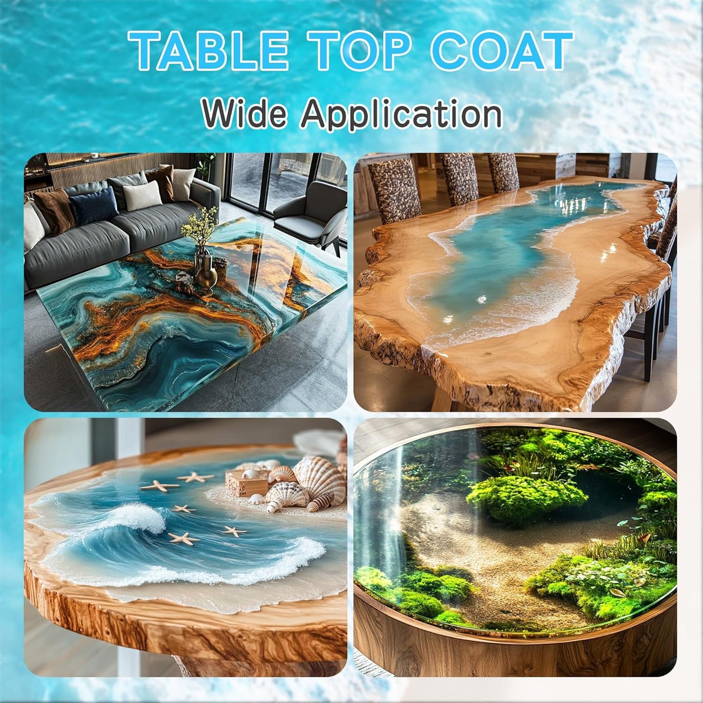 Prokkuv Tabletop Resin – For Woodworking, Bars & Surface Coating