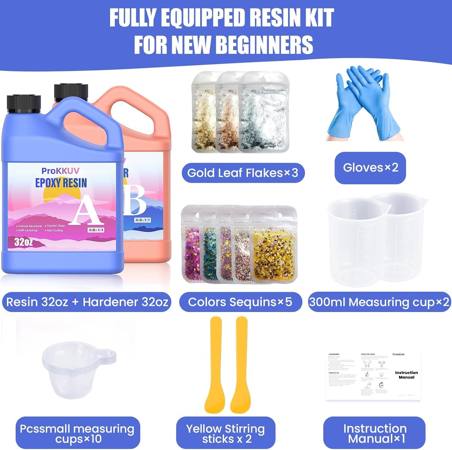 Prokkuv Art Resin Kit – Crystal Clear & Bubble-Free