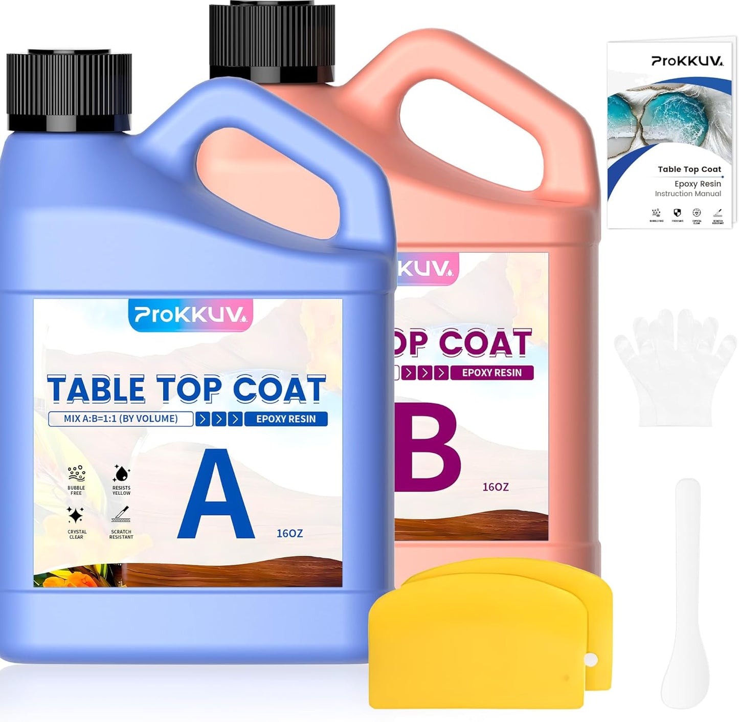 Prokkuv Tabletop Resin – For Woodworking, Bars & Surface Coating